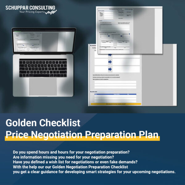 Golden Checklist - Price Negotiation Preparation Plan